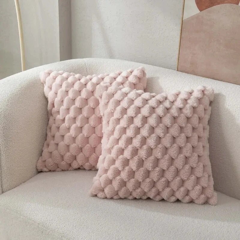 Capa de Almofada Super Macia 3D Soft Plush